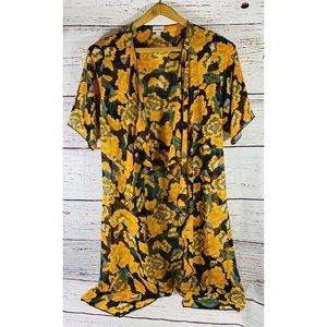 Lularoe Shirley Top Small Kimono Duster Midi Cover Up Sheer Floral Boho Hippy
